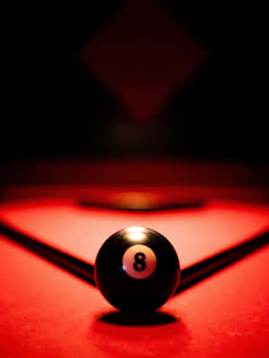 Black Ball Pool Table Wallpaper