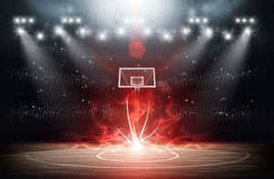 Black Basketball Court Wallpaper