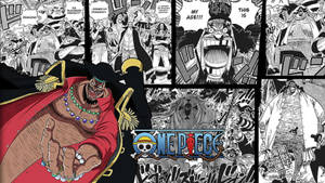 Black Beard Manga Panel Wallpaper