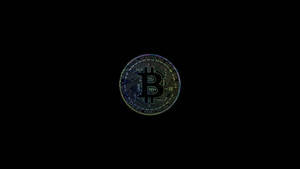 Black Bitcoin Digital Art Wallpaper