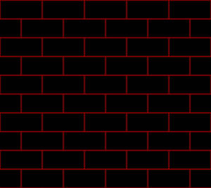 Black Brick With Red Outline Wallpaper