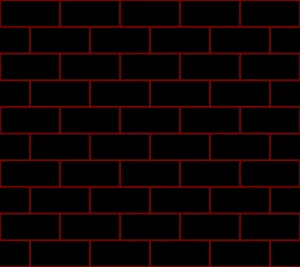 Black Brick With Red Outline Wallpaper