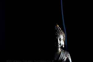 Black Buddha Dark Wallpaper