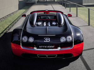 Black Bugatti Veyron Back Iphone Wallpaper