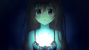 Black Bullet Enju Aihara Glowing Wallpaper