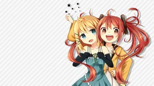 Black Bullet Enju And Tina Wallpaper