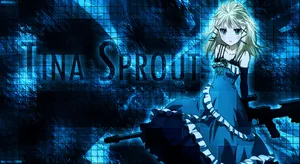 Black Bullet Tina Black And Blue Wallpaper