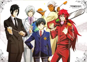 Black Butler Group Photo Fanart Wallpaper