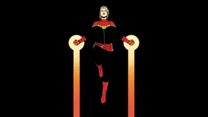 Black Captain Marvel Comics Wallpaper