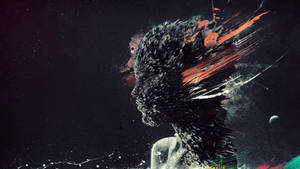 Black Cerebral Abstract Illustration Wallpaper