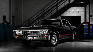 Black Chevrolet Chevelle Classic Car Wallpaper