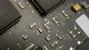Black Chips Circuit Board Wallpaper