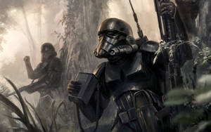 Black Clone Troopers Hunting Wallpaper