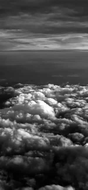 Black Clouds Approaching The Sea Wallpaper