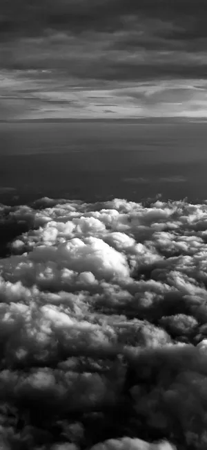 Black Clouds Approaching The Sea Wallpaper
