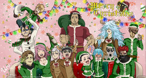 Black Clover Anime Christmas Fanart Wallpaper