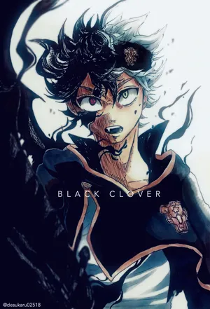 Black Clover Asta Black Art Iphone Wallpaper