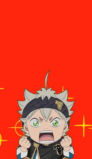 Black Clover Asta Chibi Iphone Wallpaper