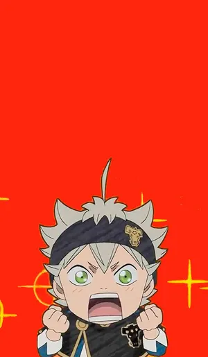 Black Clover Asta Chibi Iphone Wallpaper