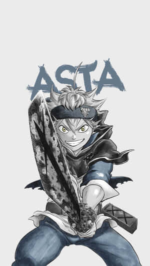 Black Clover Asta Portrait Iphone Wallpaper