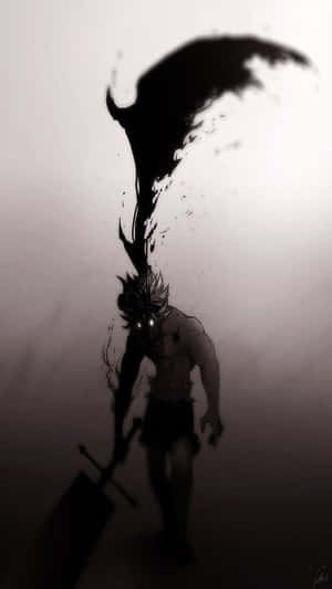 Black Clover's Asta Unleashed Indemon Form Wallpaper