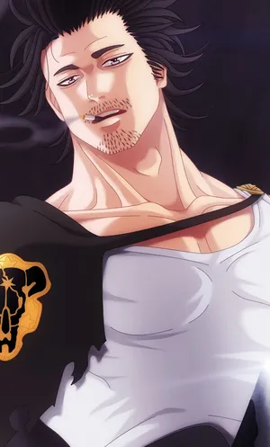 Black Clover Yaki Sukehiro Smoking Iphone Wallpaper