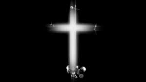 Black Cross Illuminating Wallpaper