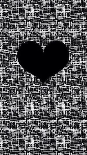 Black Day Abstract Heart Wallpaper