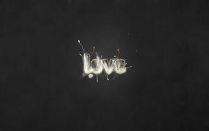 Black Day Love Word Art Wallpaper