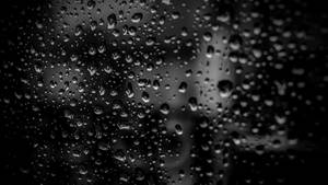 Black Desktop Rain Droplets Wallpaper