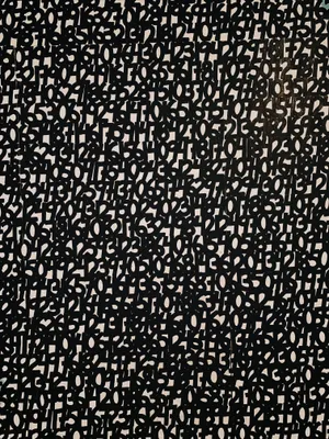 Black Digits Pattern Wallpaper