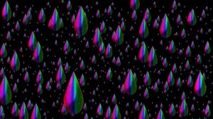 Black Drippy Drops Wallpaper