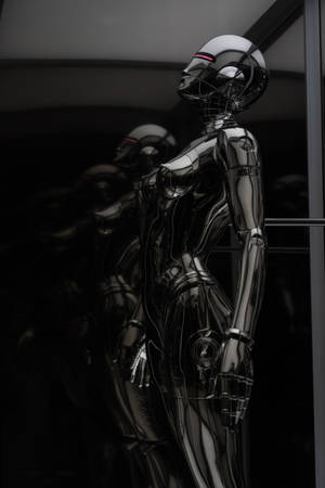 Black Female Robot Wallpaper