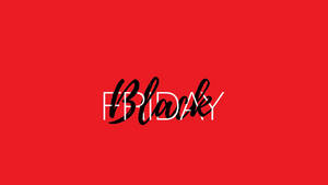 Black Friday Red Art Wallpaper