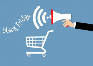 Black Friday Shopping Poster Wallpaper