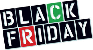 Black Friday Stencil Vector Art Wallpaper