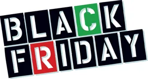 Black Friday Stencil Vector Art Wallpaper