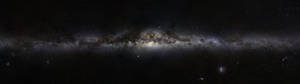 Black Galaxy Milky Way Side Wallpaper