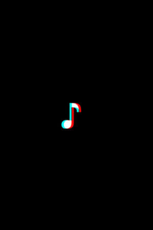 Black Glitch Note Wallpaper