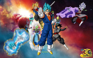 Black Goku Dragon Ball 30th Anniversary Wallpaper