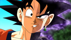 Black Goku Evil Face Wallpaper