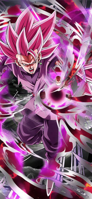 Black Goku Rose 4k With Energy Ball Wallpaper