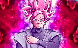 Black Goku Rose 4k With Hand On Chest Wallpaper