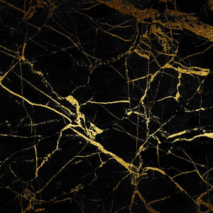 Black Gold Marble With Glitters Wallpaper