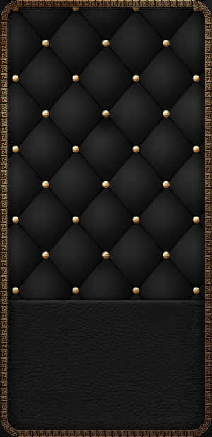 Black Gold Upholstered Wallpaper