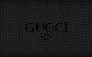 Black Gucci Print Wallpaper