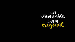 Black Hamilton Inimitable Original Wallpaper