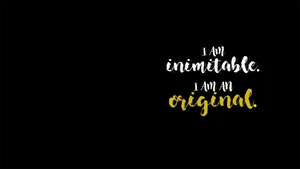 Black Hamilton Inimitable Original Wallpaper