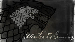 Black House Stark Winter Text Art Wallpaper