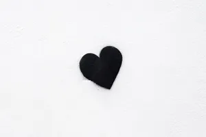 Black Ink Heart Wallpaper